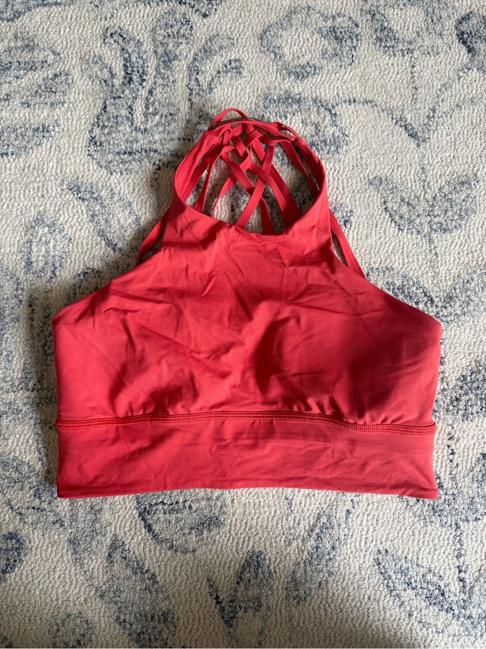 lululemon athletica Women's Strappy High-Neck Sports Bra - Red